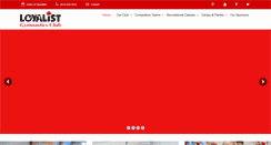 Desktop Screenshot of loyalistgymnastics.ca